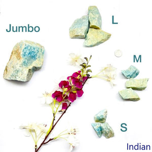 Aquamarine Rough Chunks (Calming emotions & Clairvoyance)