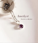 Amethyst Round Cut 925 Sterling Silver Pendant