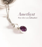 Amethyst Oval Cut 925 Sterling Silver Pendant