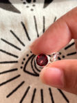 Garnet Round 925 Sterling Silver Pendant