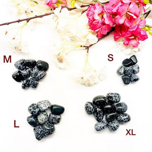 Snowflake Obsidian Tumble (For Balance)