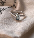 Blue Topaz Side Stone 925 Sterling Silver Ring