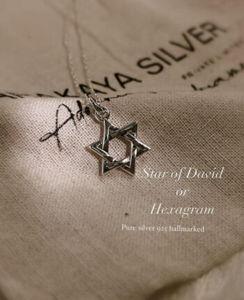 Star Of David 6 Points 925 Sterling Silver Pendant