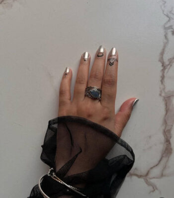 Labradorite Pear Rustic 925 Sterling Silver Ring