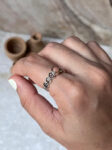 Opal Princess Band 925 Sterling Silver Ring