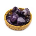Amethyst Tumbled Stone for Students Education, Studies, Memory, Concentration, Meditation