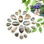 Copper Ore With Peridot (Michigan) Cabochons
