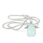 Natural Opalite Crystal Stone Angel Shape Pendant/Locket with Chain